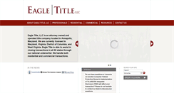 Desktop Screenshot of eagletitlellc.com