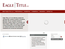 Tablet Screenshot of eagletitlellc.com